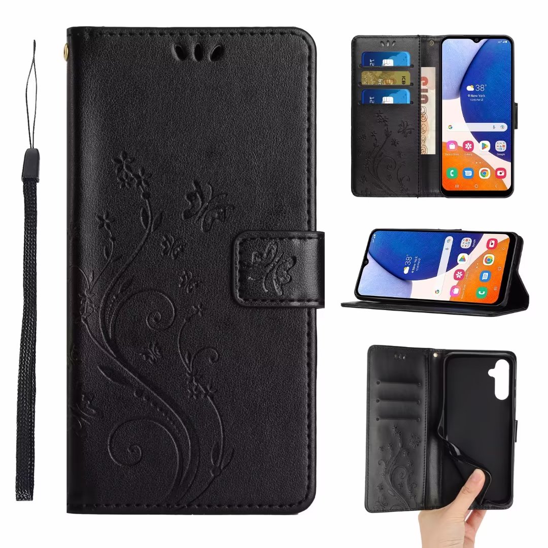 Flip Wallet Cases For Samsung S25 Edge A25E A36 A34 A14 A54 Google Pixel 10 Pro XL Moto G75 G Play Power 5G 2025 G05 G15 Leather Cover Slot ID Holder 