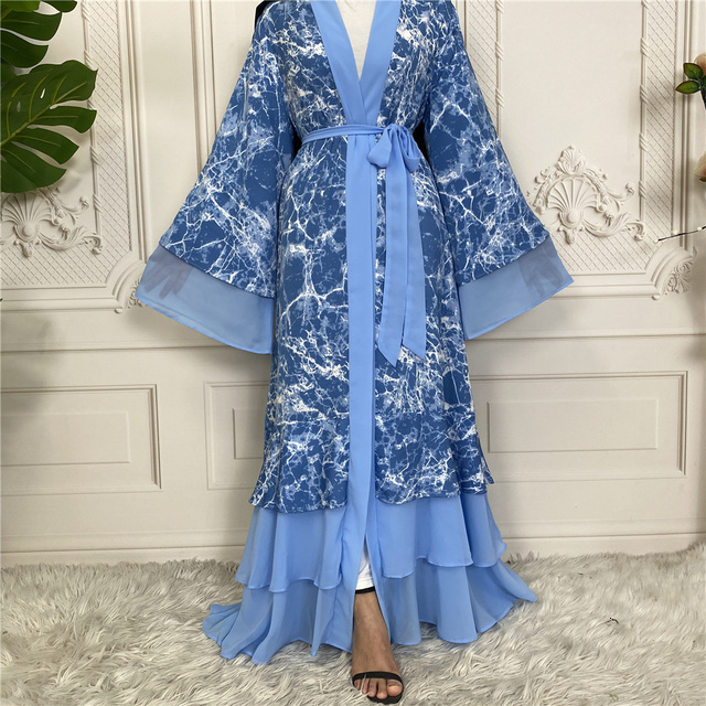 Ethnic Clothing Ramadan Eid Mubarak Robe Longue Kimono Femme Musulmane Dubai Abaya For Women Kaftan Pakistan Turkey Islam Arabic Muslim Dress 230221