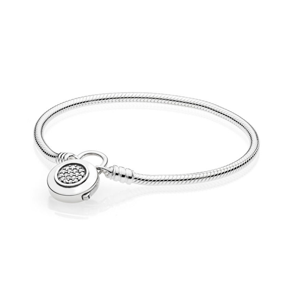 Real 925 Sterling Silverr Series Fashion Charm DIY Bracelet Suitable for Bead Charm Female Bracelet Jewelry Gift