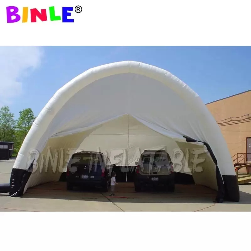 

White huge inflatable tunnel tent with full cover for event blow up arch shape channel toy archs tunnels sport entrance balloon