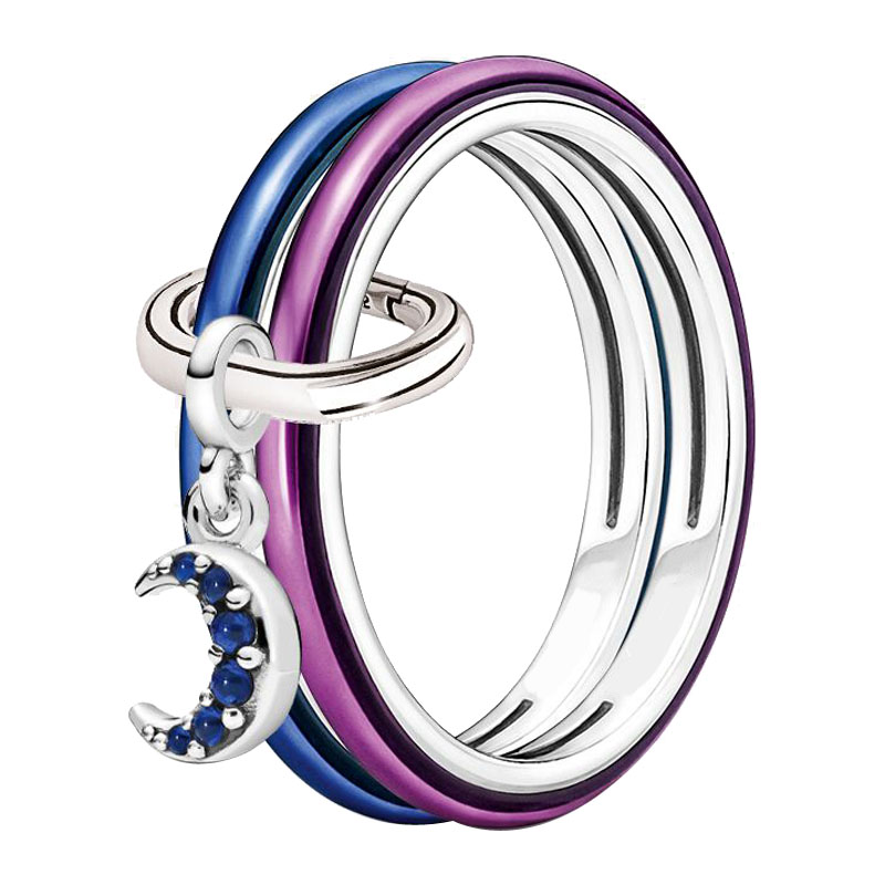 The New Popular 925 Sterling Silver Modeg Ring Loves Lucky Horseshoe Ring Female Jewelry Gift