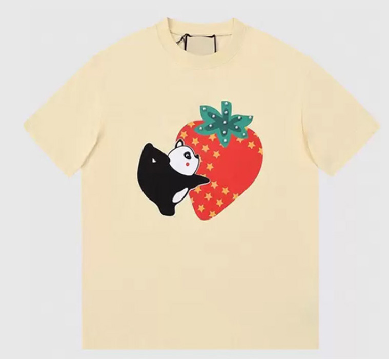 2022SS Panda Strawberry T Shirt Cartoon Print Tee Short Sleeve Loose Crew Neck T Shirts Guccie For Man Size Oversized Plus Woman Mens Womens, White
2022SS Panda Strawberry T Shirt Cartoon Print Tee Short Sleeve Loose Crew Neck T Shirts Guccie For Man Size Oversized Plus Woman Mens Womens, White