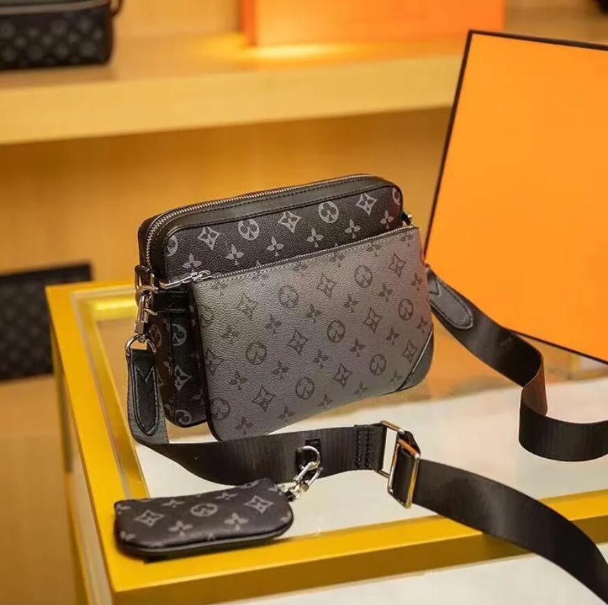 2022 Designers Men Evening Bag 3 pcs 1 set Cross Body Wallets Leather Patchwork Women Fashion handbags, (no box)
2022 Designers Men Evening Bag 3 pcs 1 set Cross Body Wallets Leather Patchwork Women Fashion handbags, (no box)