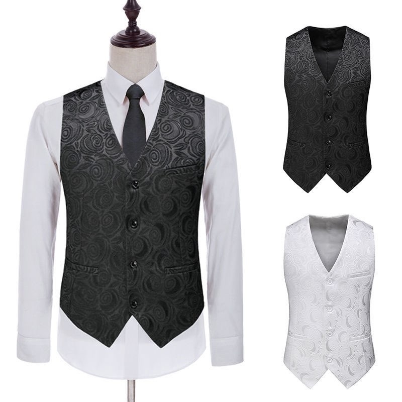 Men's Vests M5XL Plus Size For Men Stretwear Slim Fit Mens Wedding Suit Vest Casual Sleeveless Formal Business Male Waistcoat XXXXXL 230222