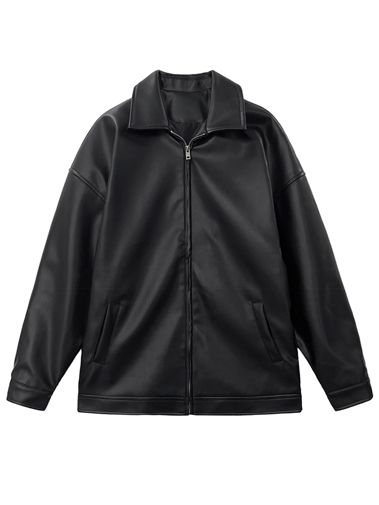 Mens Jackets Mauroicardi Spring Autumn Cool Short Black Soft Light Pu Leather Jacket Men Zipper Casual and Coats Fashion 230222