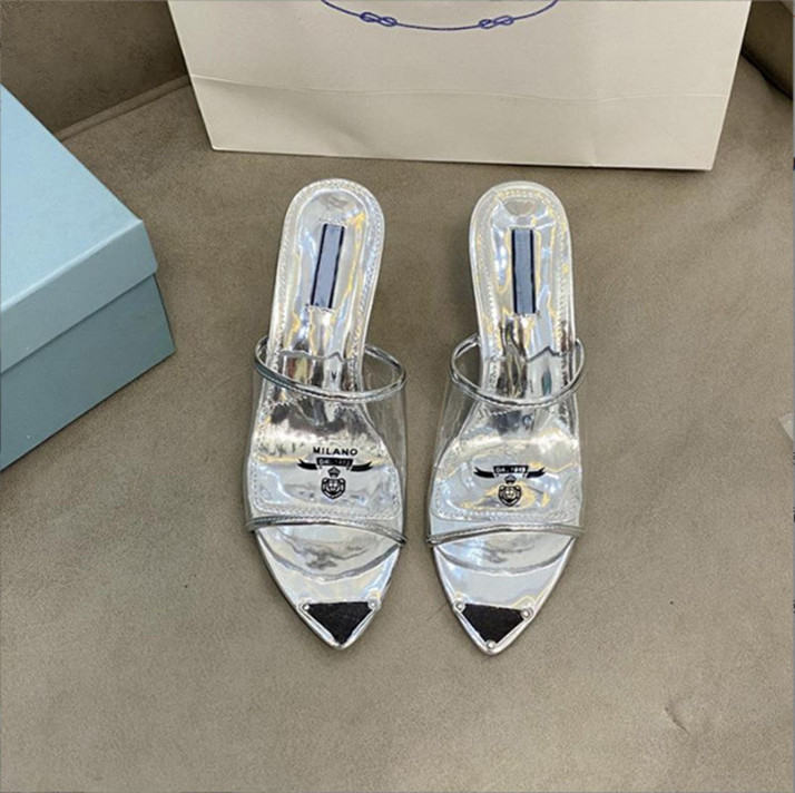 High quality women's designer transparent slippers sandals extended pointed mule fashion comfortable flat shoes size 35-40, White
High quality women's designer transparent slippers sandals extended pointed mule fashion comfortable flat shoes size 35-40, White