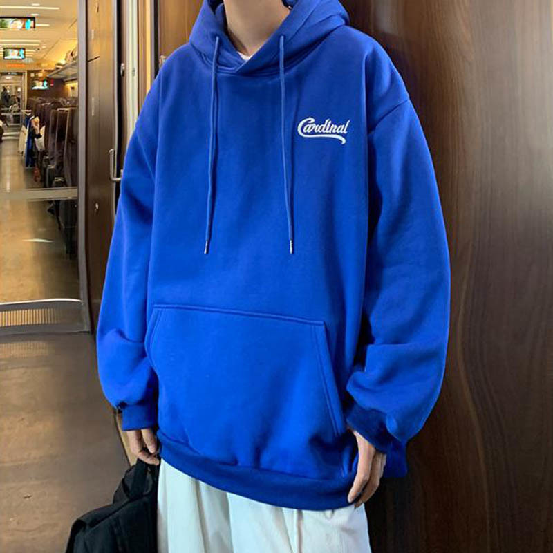 Mens Hoodies Sweatshirts Korean Fashion Winter Harajuku Letter Print Oversized Pullover Hip Hop Long Sleeve Hooded Streetwear 230222