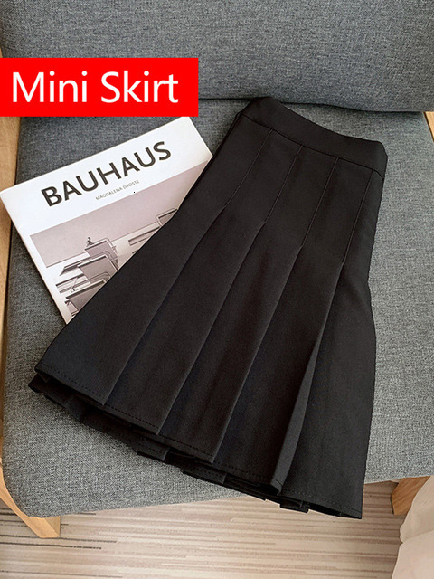 Casual Dresses Women's Short Skirt Pleated High Waist Mini Tennis Skirt with Shorts Solid Casual A Line School Summer Skirts for Women 230222