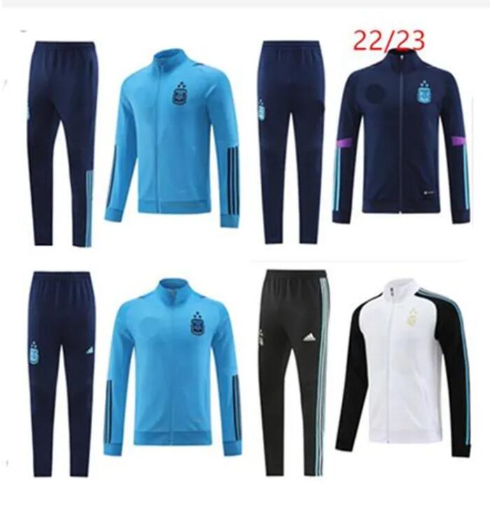 2022 Argentina jacket soccer training SUIT world football cup shirt MARADONA DI MARIA Men kit TRACKSUIT sets uniforms Survetement