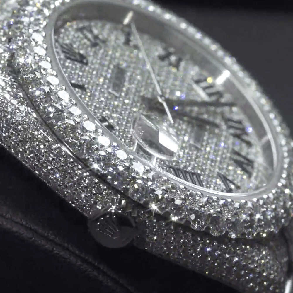 Wristwatches Luxury Custom Bling Iced Out Watches White Gold Plated Moiss anite Diamond Watchess 5A high quality replication Mechanical Y8S0
Wristwatches Luxury Custom Bling Iced Out Watches White Gold Plated Moiss anite Diamond Watchess 5A high quality replication Mechanical Y8S0
