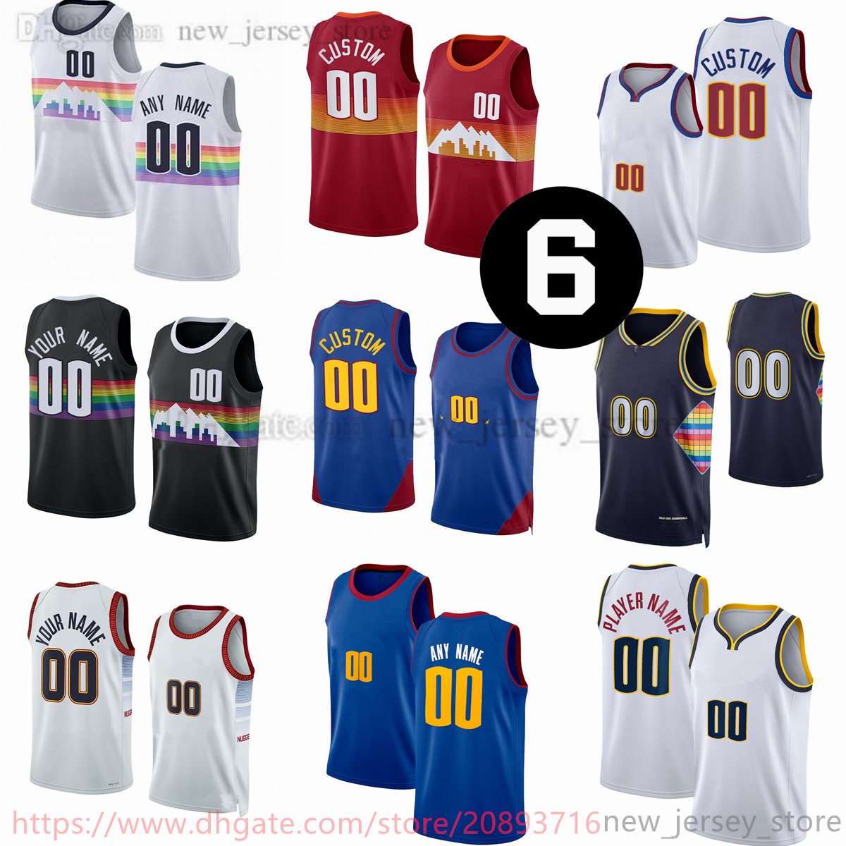 Custom 2023 New Printed Basketball Jerseys 15 Nikola 27 Jamal Jokic Murray 1 Michael Porter Jr. 50 Aaron Gordon 0 Christian Braun 8 Peyton Watson 32 Jeff Green 6 patch, Printed + 6 patch (with team logo)
Custom 2023 New Printed Basketball Jerseys 15 Nikola 27 Jamal Jokic Murray 1 Michael Porter Jr. 50 Aaron Gordon 0 Christian Braun 8 Peyton Watson 32 Jeff Green 6 patch, Printed + 6 patch (with team logo)