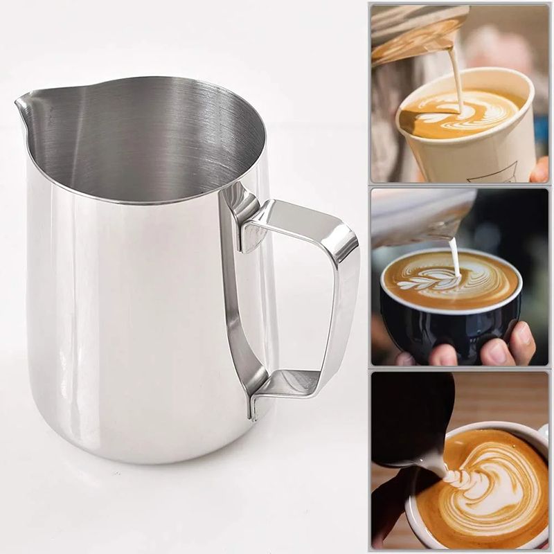 Coffeware Sets Stainless Steel Milk Frothing Pitcher Barista Craft Milk Frother Cappuccino Making Container Milks Foam Cup Coffee Tool without
Coffeware Sets Stainless Steel Milk Frothing Pitcher Barista Craft Milk Frother Cappuccino Making Container Milks Foam Cup Coffee Tool without