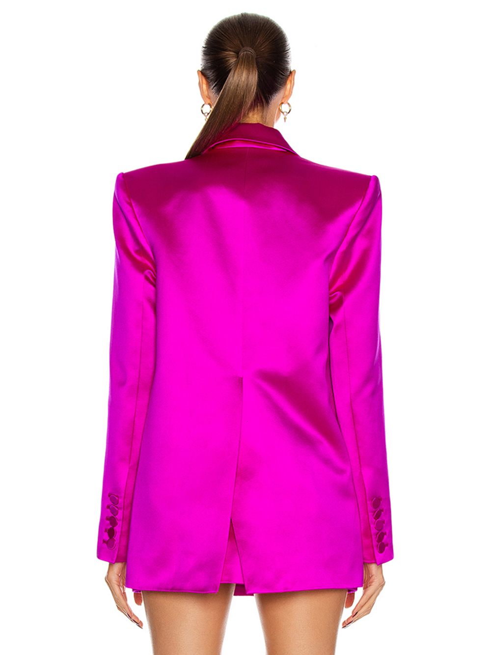 Two Piece Dress Casual Threepiece Set For Female Lapel Collar Long Sleeve Coat Autumn Sexy Vest With High Waist Short Women's 230222
