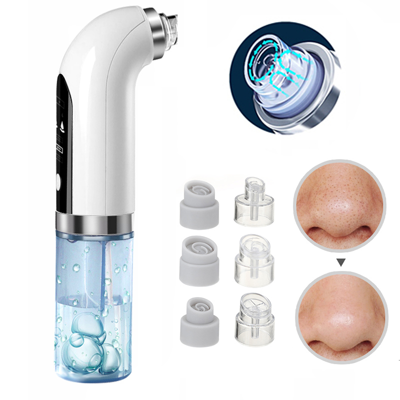 Face Care Devices Blackhead Remover Pore Vacuum Face Cleaner Electric Pimple Black Head Removal USB Rechargeable Water Cycle Cleaning Tools 230222