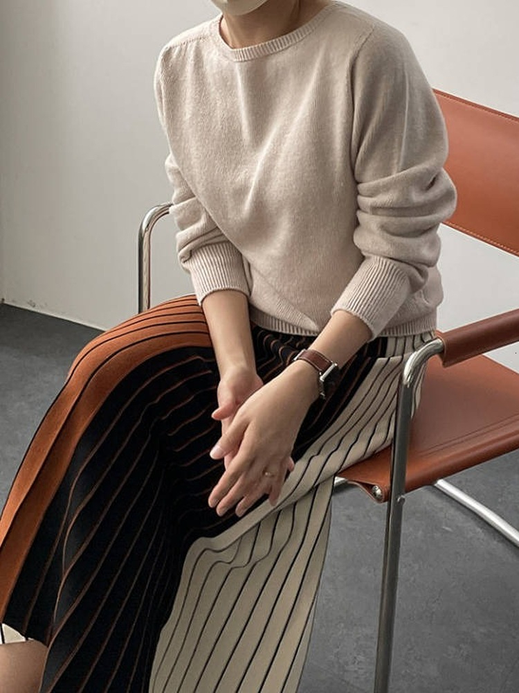 Casual Dresses Autumn Winter Knitting Skirt High Waist Long Pencil Skirt Women Knitted Casual Vintage Maxi Skirt Vintage Warm Thick Midi Stripe 230222