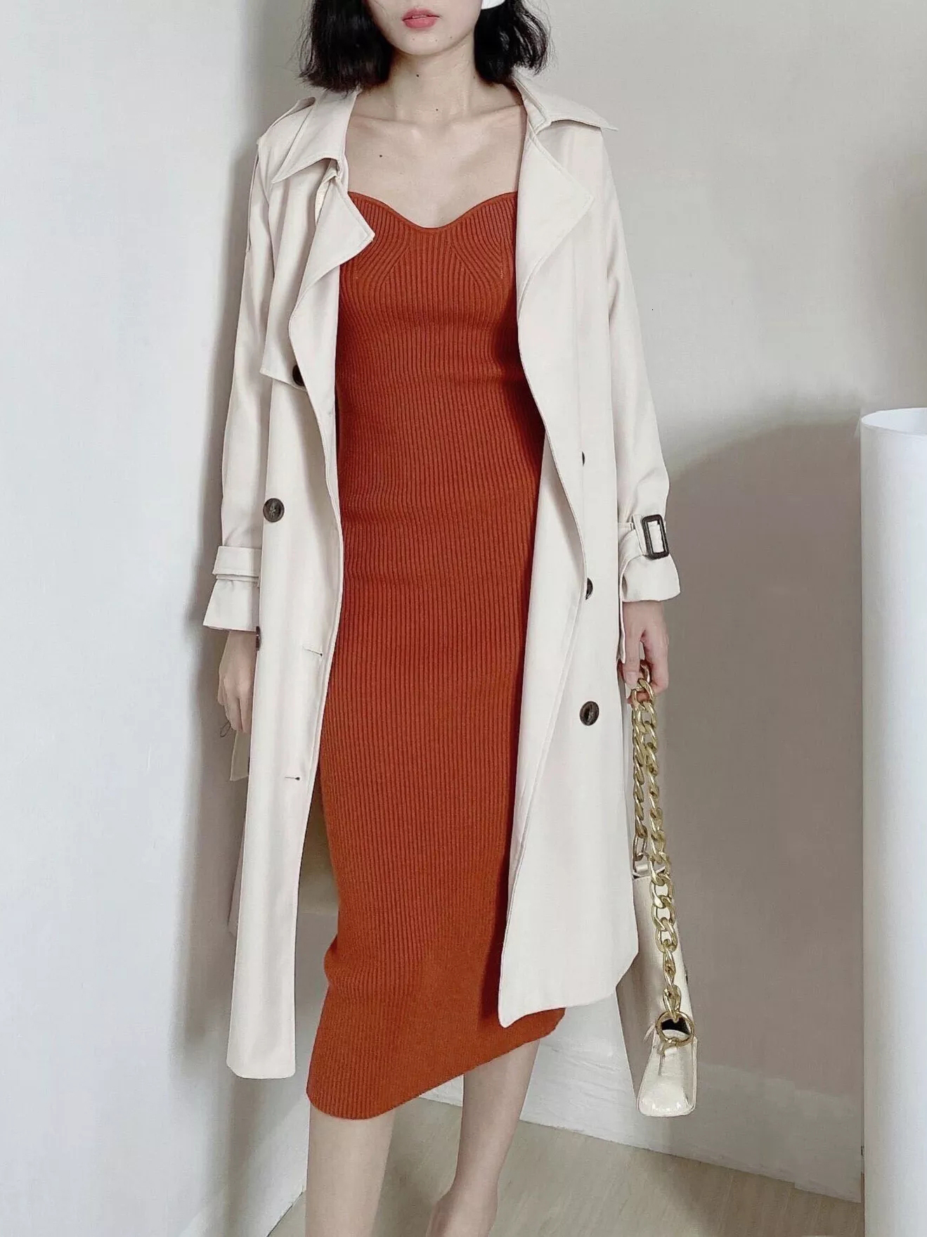 Casual Dresses Square Neck Ribbed Thicken Warm Knitted Dresses Women Long Sleeve High Stretch Basic Bodycon Dress Streetwear C-121 230222