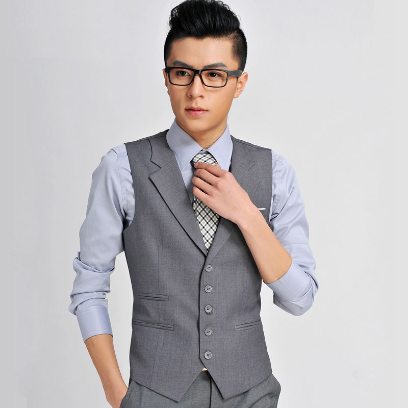 Men's Vests Arrival Dress For Men Slim Fit Suit Vest Male Waistcoat Gilet Homme Casual Sleeveless Formal Business Jacket 230222