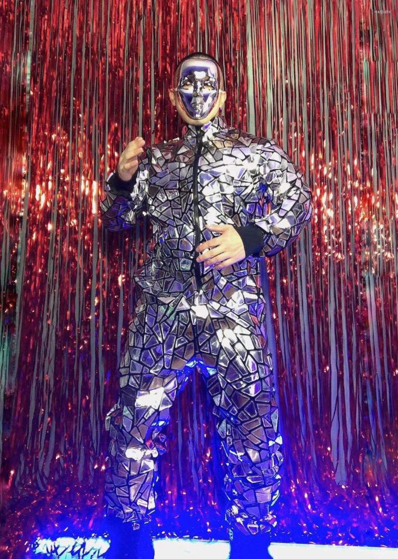 Men's Tracksuits Long Sleeve Silver Sequins Loose Jumpsuit Male Singer Dancer Reflective Laser Costume Overalls Rock Hip Hop Performance, Sleeveless jumpsuit
Men's Tracksuits Long Sleeve Silver Sequins Loose Jumpsuit Male Singer Dancer Reflective Laser Costume Overalls Rock Hip Hop Performance, Sleeveless jumpsuit