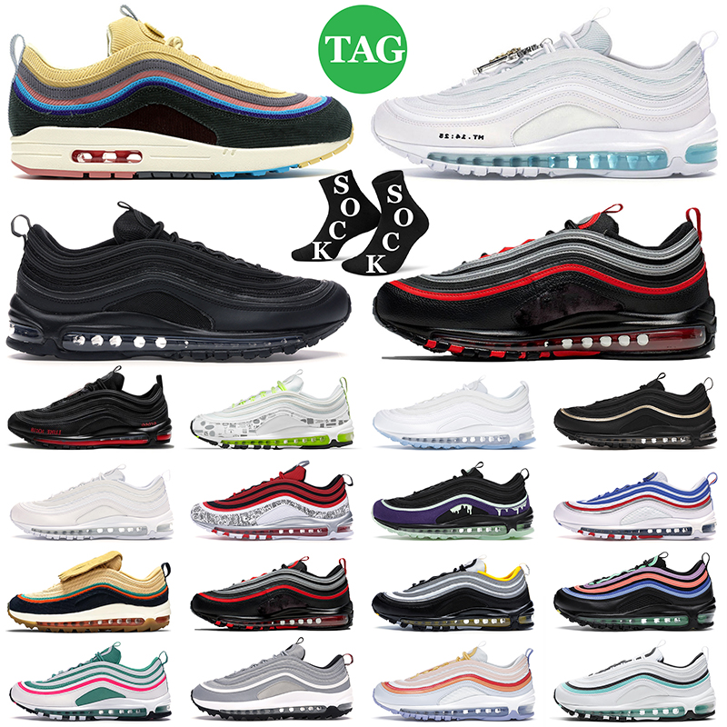 max 97 running shoes 97s men women outdoor sports sneakers mens trainers Triple Black White Jesus airmaxs Sean Wotherspoon MSCHF Lil Nas Satan Volt Reflective
max 97 running shoes 97s men women outdoor sports sneakers mens trainers Triple Black White Jesus airmaxs Sean Wotherspoon MSCHF Lil Nas Satan Volt Reflective