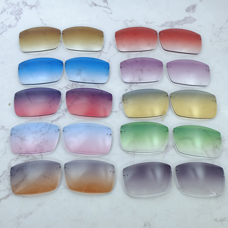 Square Lenses For Carter 012 Wood Buffalo Horn Glasses Lens Fashion Sport eyewear Only Sunglasses Lens Color Lens