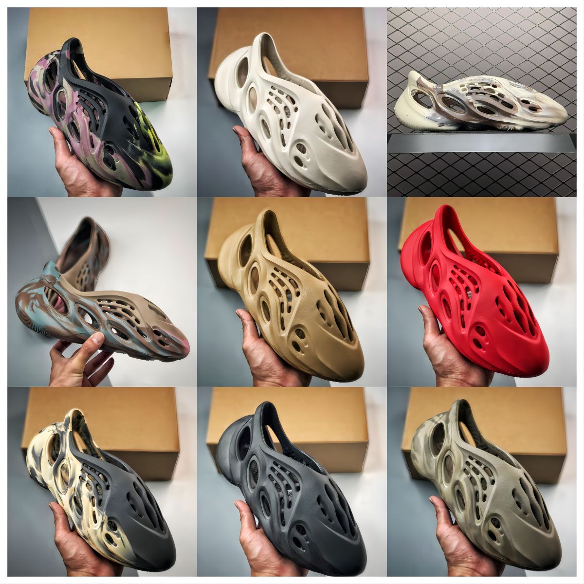 2022 Designer Men Woman slider Sandals Vermillion Mineral Blue Onyx Pure Slipper Foam RUNR Bone Resin Clog Desert Ararat Original materials, Yz/20
2022 Designer Men Woman slider Sandals Vermillion Mineral Blue Onyx Pure Slipper Foam RUNR Bone Resin Clog Desert Ararat Original materials, Yz/20
