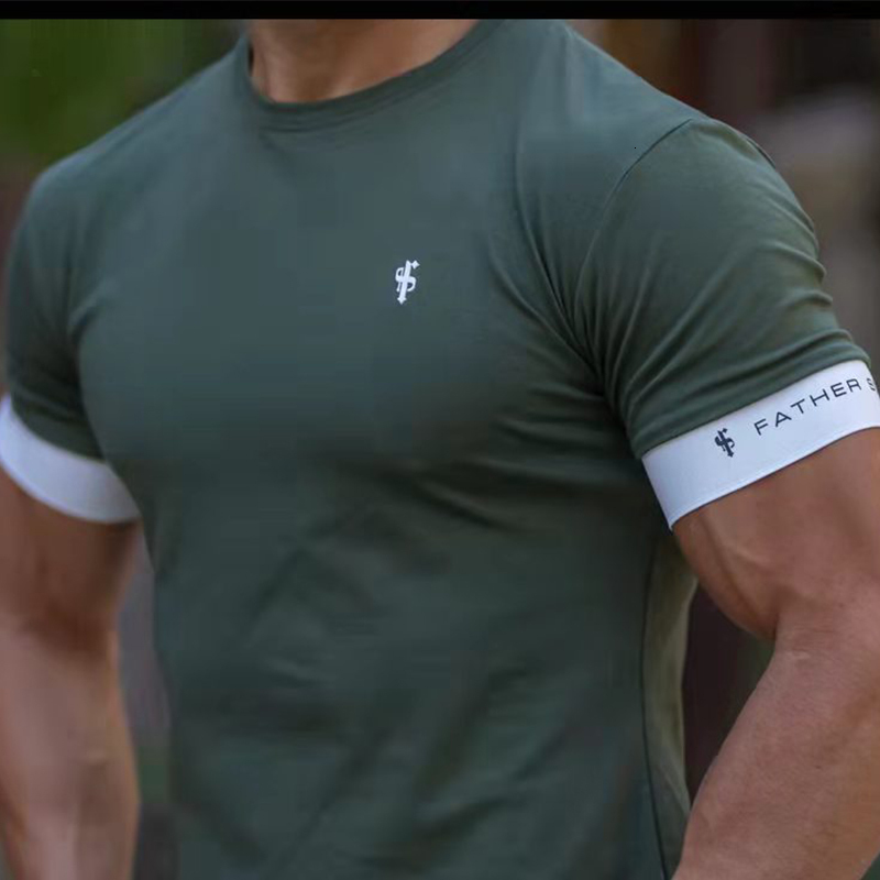 Men's TShirts High Quality Men Summer Running Short Sleeve Gym Sports Training Tops Outdoor Jogging Leisure Breathable 230221