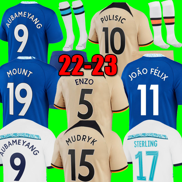 CFC ENZO Fernandez MUDRYK 22 23 Soccer Jerseys MOUNT HAVERTZ ZIYECH 2022 2023 PULISIC Football Shirt STERLING JOAO FELIX FOFANA JAMES Men Kids Kit set uniforms socks, 3rd
CFC ENZO Fernandez MUDRYK 22 23 Soccer Jerseys MOUNT HAVERTZ ZIYECH 2022 2023 PULISIC Football Shirt STERLING JOAO FELIX FOFANA JAMES Men Kids Kit set uniforms socks, 3rd