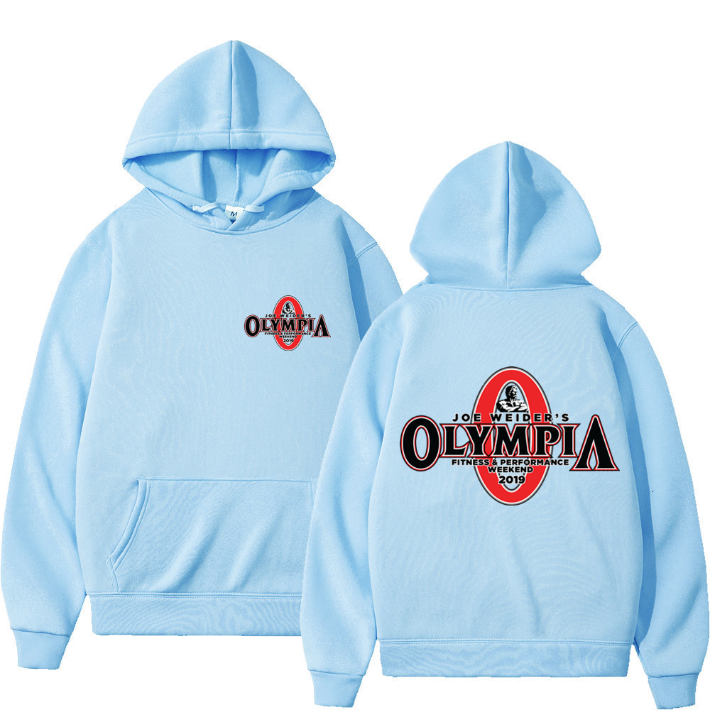 Mens Hoodies Sweatshirts OLYMPIA Gyms Fitness Sweatshirt Fleece Women Casual Pullover Sportswear Streetwear Harajuku Hoody Male Clothing 230222