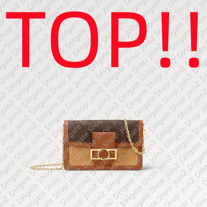 TOP. M68746 DAUPHINE CHAIN WALLET Designer Handbag Purse Bag Tote Wallet Evening Hobo, Brown with flowers
TOP. M68746 DAUPHINE CHAIN WALLET Designer Handbag Purse Bag Tote Wallet Evening Hobo, Brown with flowers