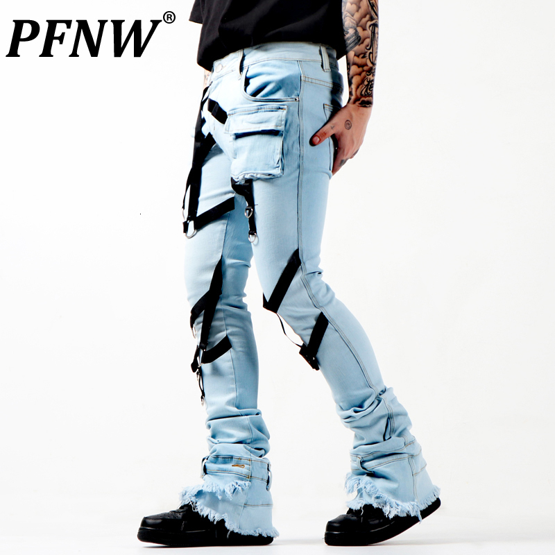 Men's Jeans PFNW Spring Autumn Hip Hop Stacked Cord Milled Edge Patchwork Denim Pants High Street Rough Vintage 12A7935 230222, Blue
Men's Jeans PFNW Spring Autumn Hip Hop Stacked Cord Milled Edge Patchwork Denim Pants High Street Rough Vintage 12A7935 230222, Blue