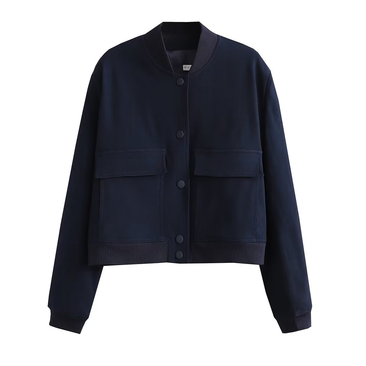 Womens Jackets Dark Blue Cropped Women Long Sleeves Big Pockets Chic Lady High Street Casual Coats Top Female 230222, Khaki
Womens Jackets Dark Blue Cropped Women Long Sleeves Big Pockets Chic Lady High Street Casual Coats Top Female 230222, Khaki