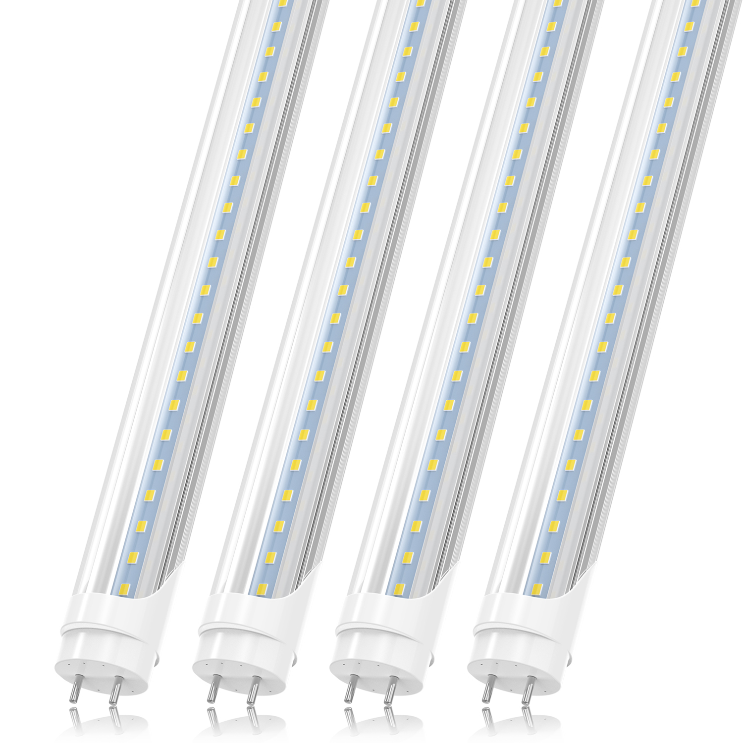 US STOCK 4ft 1.2m T8 Led Tube Lights High Super Bright 22W Warm / Cool White Led Fluorescent Tube Bulbs G13 Bi-pin AC 85-265V replacement for shop gar
