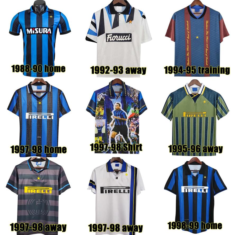 SNEIJDER ZANETTI Classic Inter Retro Soccer jerseys 1988 1990 91 92 93 Djorkaeff MILITO Baggio Pizarro Djorkaeff ADRIANO MILAN 1994 95 96 97 98 99 Football Shirt, Guojimilan 1997-98 shirt
SNEIJDER ZANETTI Classic Inter Retro Soccer jerseys 1988 1990 91 92 93 Djorkaeff MILITO Baggio Pizarro Djorkaeff ADRIANO MILAN 1994 95 96 97 98 99 Football Shirt, Guojimilan 1997-98 shirt