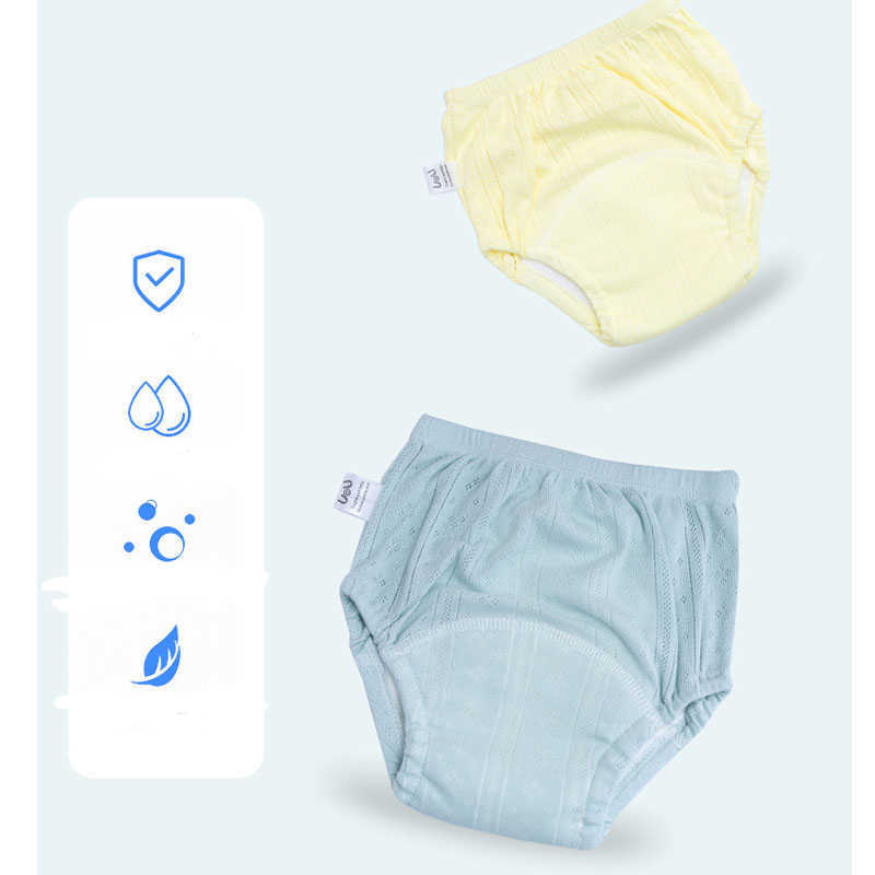 Newborn Training Pants Baby Shorts Solid Color Washable Underwear Boy Girl Cloth Diapers With Inserts Reusable Infant Panties