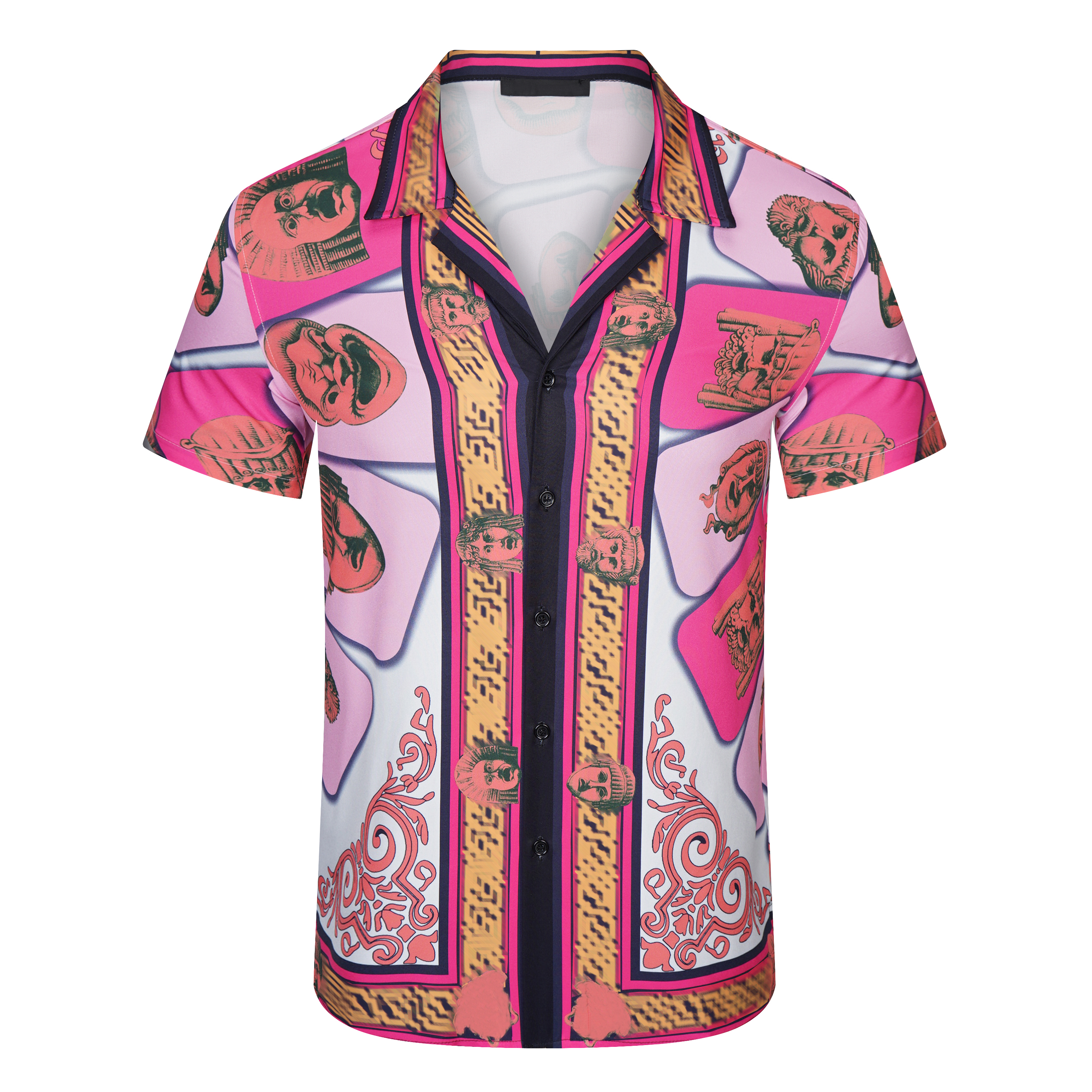 Luxury Designer Shirts Mens Fashion Geometric classic print black bowling shirt Hawaii Floral Casual Shirts Men Slim Fit Short Sleeve, Customize
Luxury Designer Shirts Mens Fashion Geometric classic print black bowling shirt Hawaii Floral Casual Shirts Men Slim Fit Short Sleeve, Customize