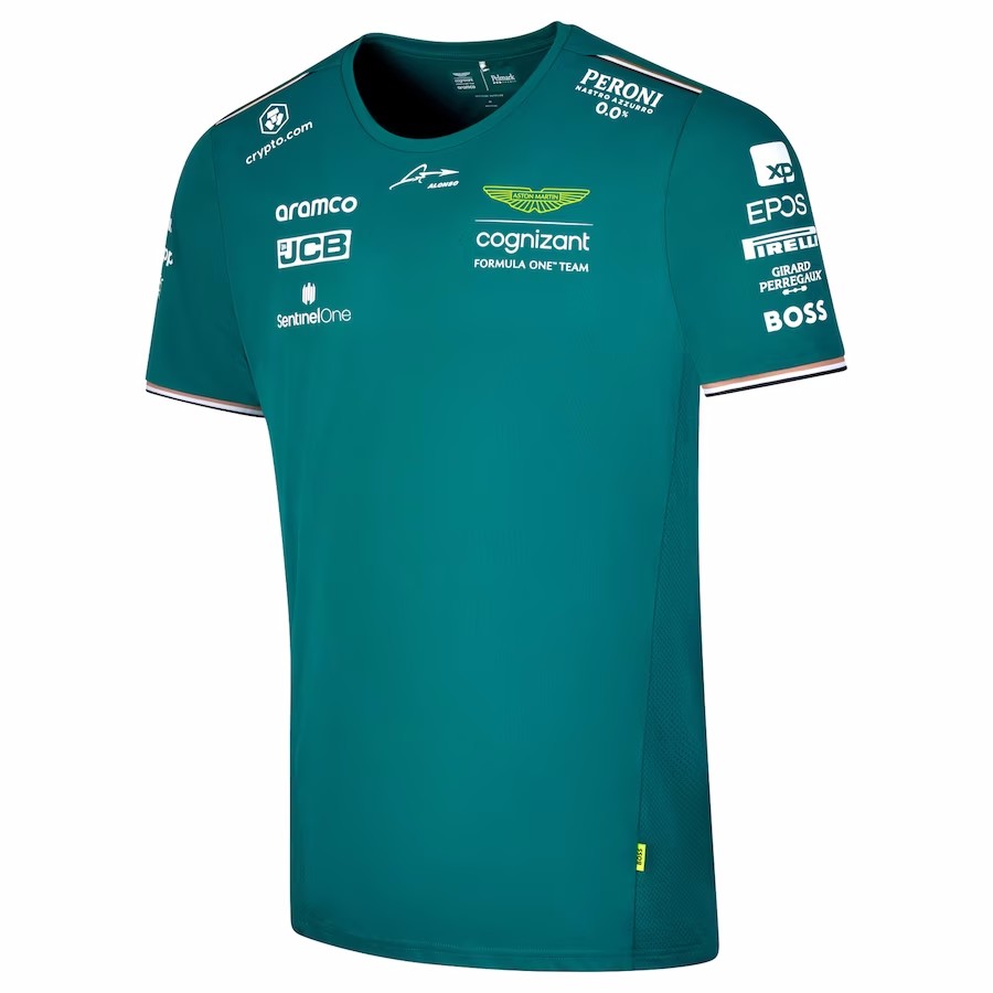 Aston Martin Aramco Cognizant F1 2023 Official Fernando Alonso Team Driver T-Shirt, 2023 team t-shirt
