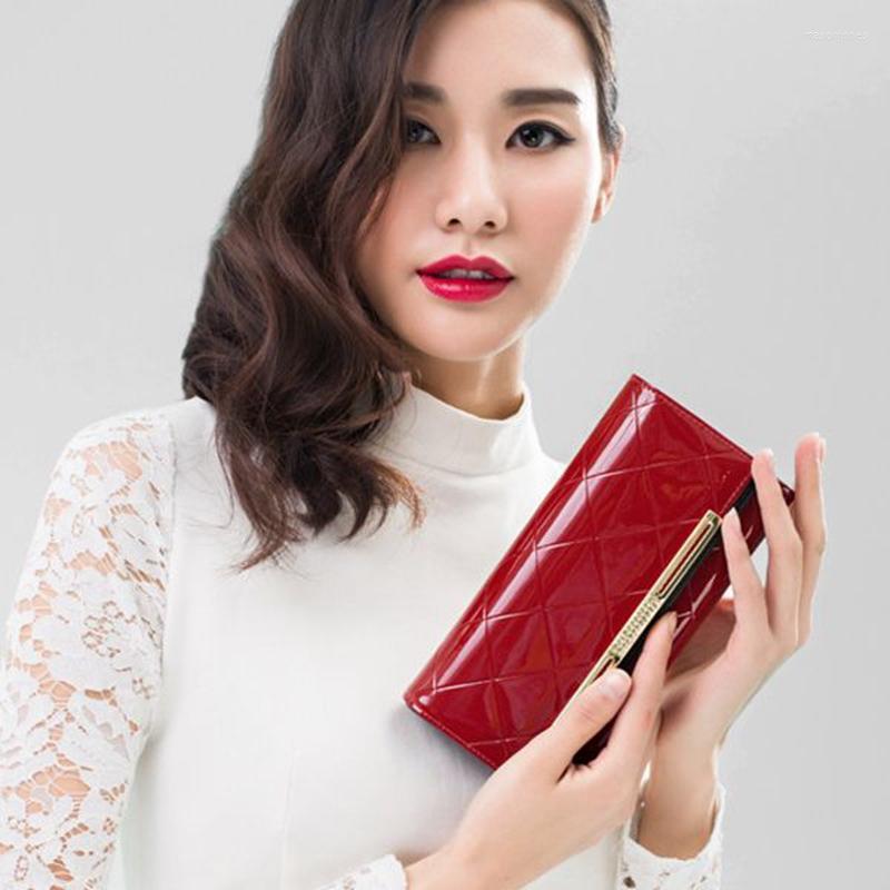 Wallets Brand Women Wallet Long Fashion Coin Purse Patent Leather Bag Female Card Holder Carteira Feminina, Purple wallet
Wallets Brand Women Wallet Long Fashion Coin Purse Patent Leather Bag Female Card Holder Carteira Feminina, Purple wallet