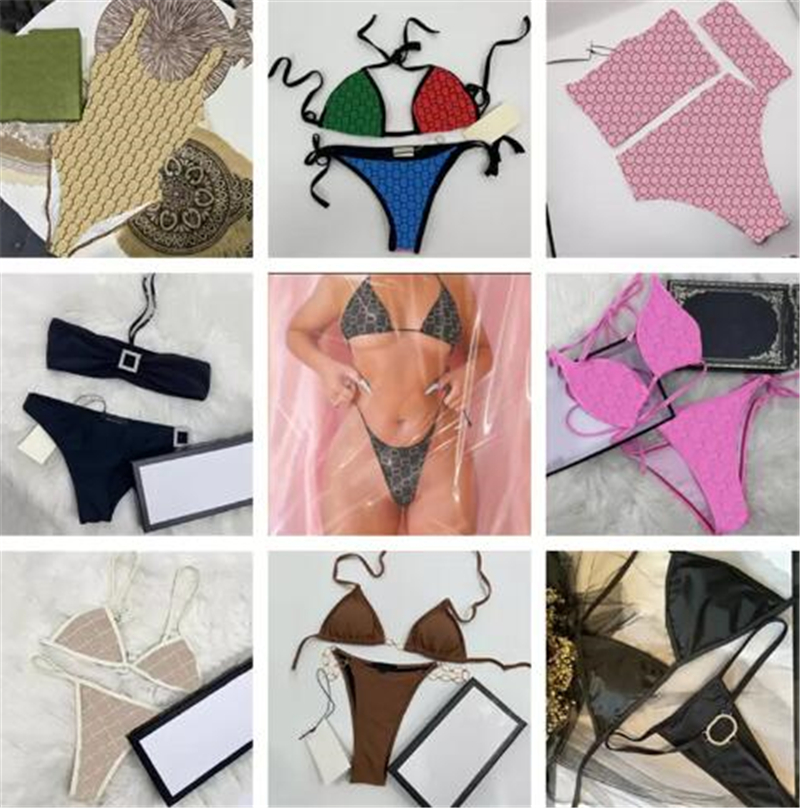 Womens Bikinis Swimwear Luxury Rhinestone Swimsuit Sexy Backless Women Swimwears Bathing Suit 20 Styles
