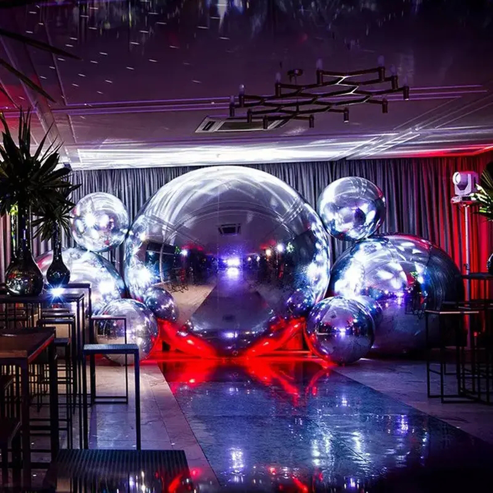 Attractive Silver Reflective Giant Inflatable Mirror Ball Decoration Outdoor Inflatable Mirror Spheres Hanging Balloon for Party Activities
Attractive Silver Reflective Giant Inflatable Mirror Ball Decoration Outdoor Inflatable Mirror Spheres Hanging Balloon for Party Activities