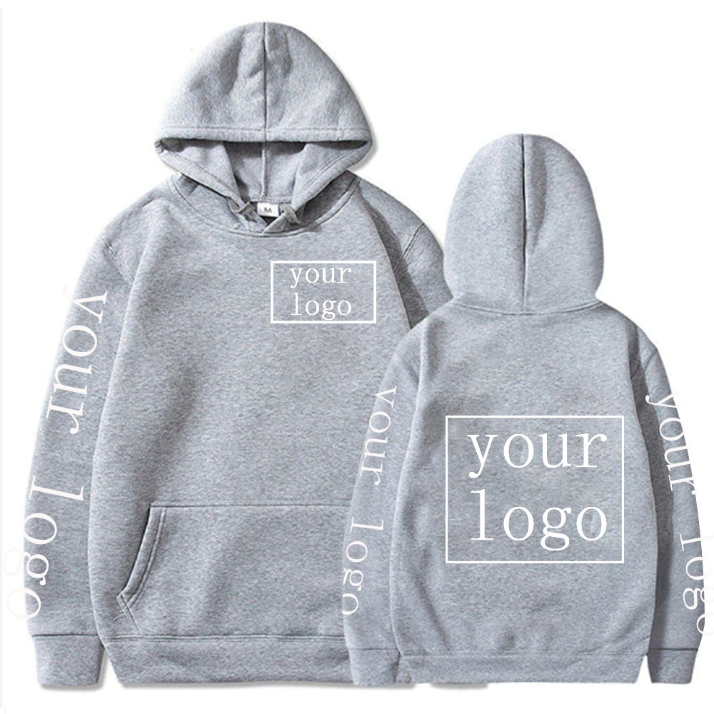 Mens Hoodies Sweatshirts Your Own n Picture Personalized Custom Men Women Text DIY Sweatshirt Casual Hoody Clothing Fashion 230222