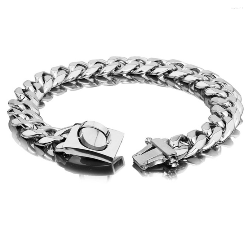 Dog Collars Stainless Steel Necklace Collar Pet Supplies Accessories Chain Medium Large Dogs Gold Solid Cuban