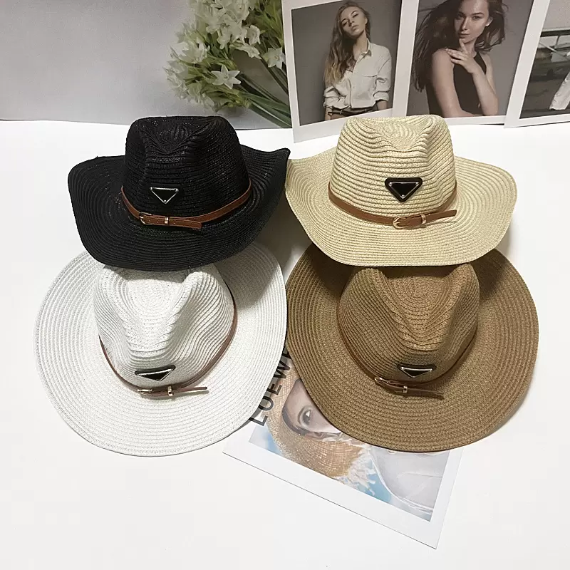 Womens Designer Ruffled Straw Hat Fashion Knitted Hat Cap For Men Woman Wide Brim caps Summer Bucket Outdoor Beach Hats 9 Styles, Opp bag
Womens Designer Ruffled Straw Hat Fashion Knitted Hat Cap For Men Woman Wide Brim caps Summer Bucket Outdoor Beach Hats 9 Styles, Opp bag
