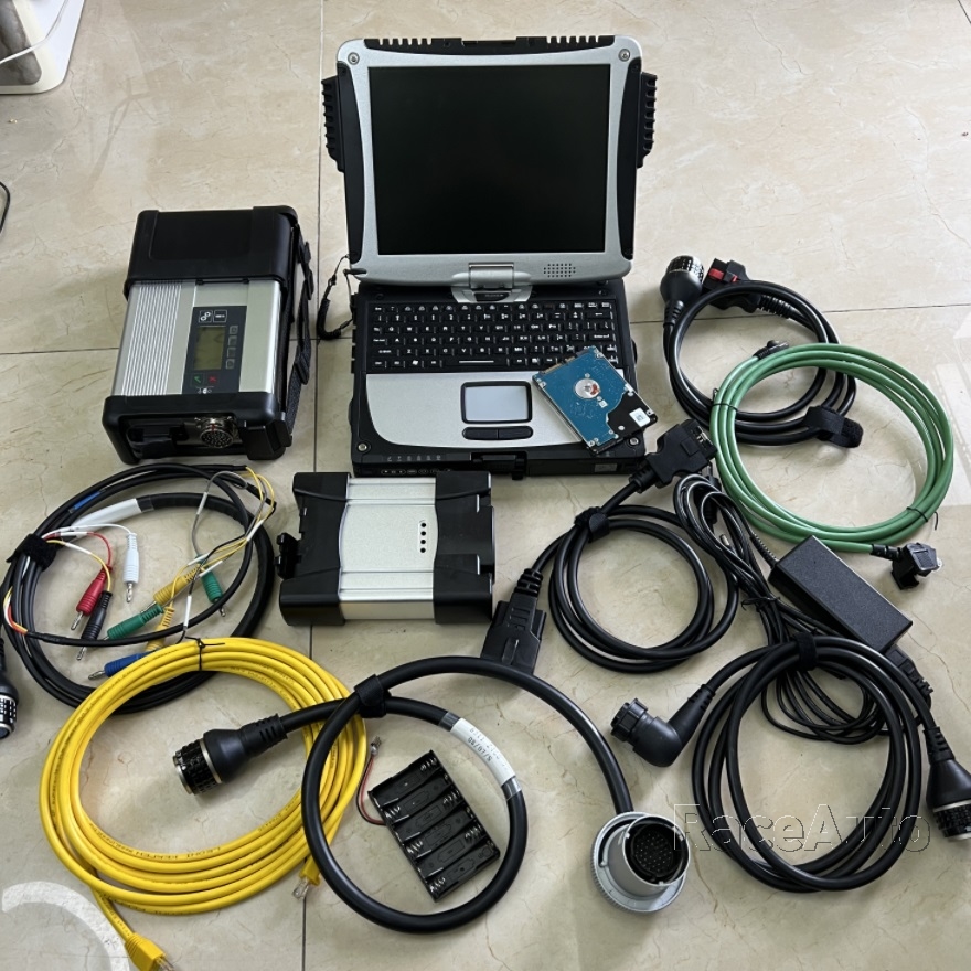 ICOM next plus MB STAR C5 car Diagnostic scanner for BMW/Ben- cars 2TB HDD in CF-19 I5 laptop ICOM +C5 sd connect tool