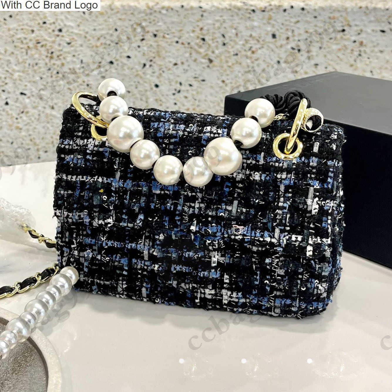 CC Cross Body Ladies Pearl Handle Woolen Flap Quilted Bag Designer Classic Diamond Quilted Gold Metal Chain Shoulder Purse French Large Capacity Handbags Crossb, Box
CC Cross Body Ladies Pearl Handle Woolen Flap Quilted Bag Designer Classic Diamond Quilted Gold Metal Chain Shoulder Purse French Large Capacity Handbags Crossb, Box