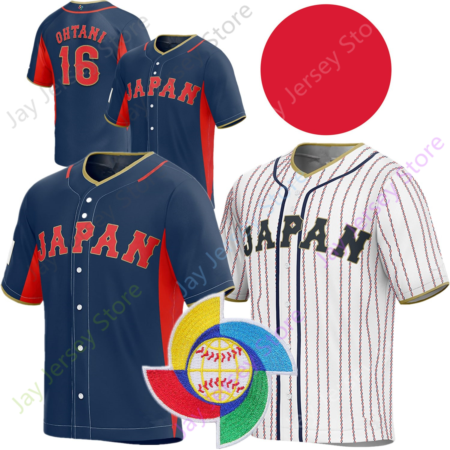 2023 Team Japan Baseball World Classic Jersey Shohei Ohtani Yu Darvish Seiya Suzuki Yoshinobu Yamamoto Kensuke Kondo Shuto Nootbaar Yoshida Yamada Genda, Navy
2023 Team Japan Baseball World Classic Jersey Shohei Ohtani Yu Darvish Seiya Suzuki Yoshinobu Yamamoto Kensuke Kondo Shuto Nootbaar Yoshida Yamada Genda, Navy