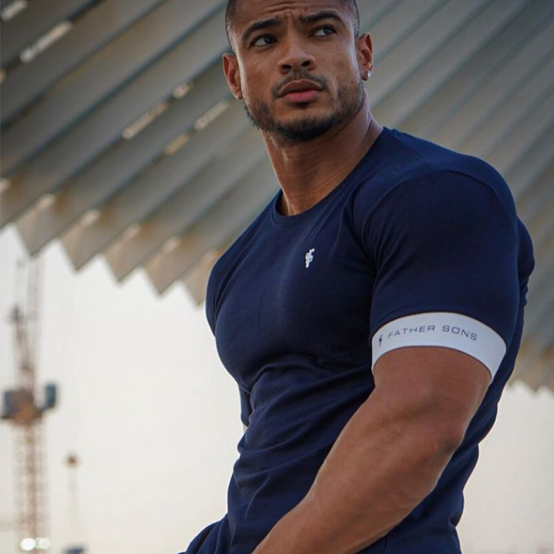 Men's TShirts High Quality Men Summer Running Short Sleeve Gym Sports Training Tops Outdoor Jogging Leisure Breathable 230221