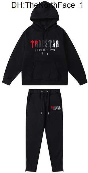 Trapstar Full Tracksuit Hoodie Rainbow Towel Embroidery Decoding Hooded Sportswear Men and Women Sportswear Suit Zipper Trousers Size S-xl 5cbug