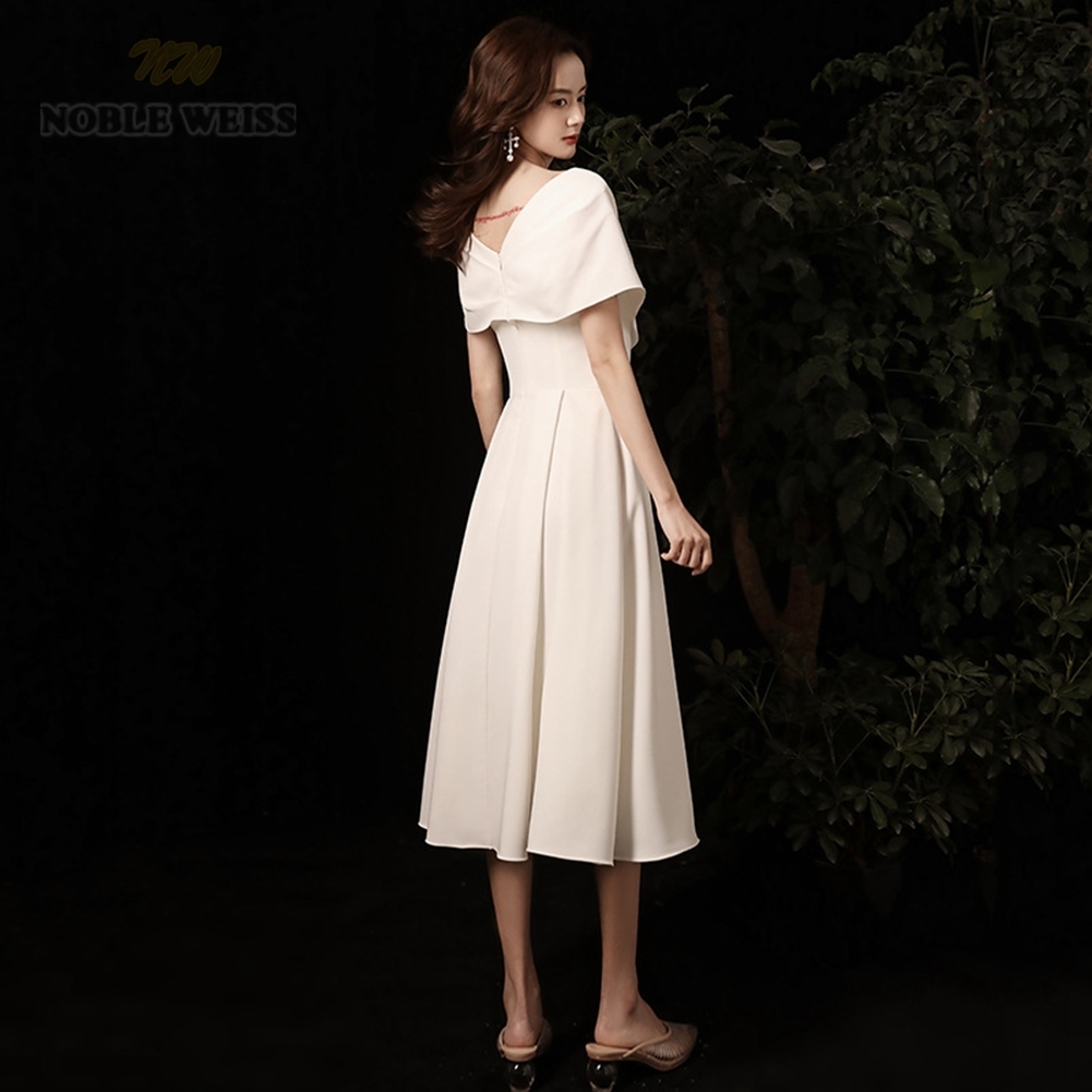 Party Dresses Prom Dress V-Neck Tea-Length A-Line Sexy Prom Dress Vestidos De Fiesta Prom Dresses 230222