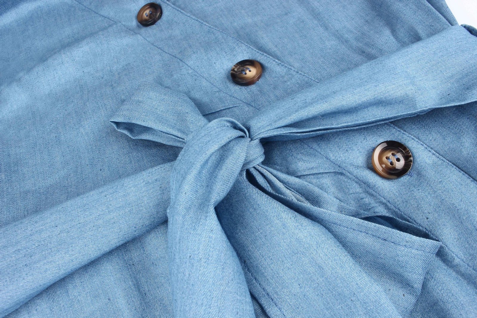 Casual Dresses GAOVOT Elegant Solid Color Shirt Dress For Women Fashion Single Breasted Lapel Holiday Casual Lace Up Dress Robe 230222