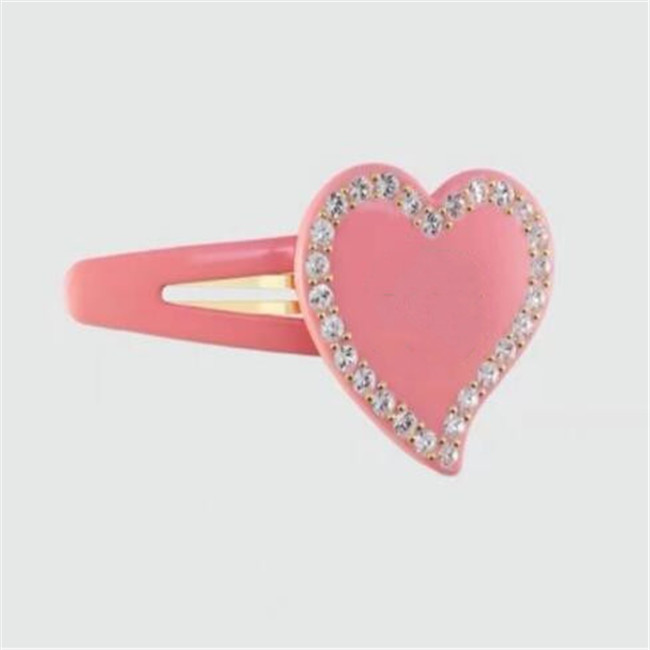 Girl Metal Hair Clip Women Love Diamond Setting Letter Barrettes Bangs Clip Fashion Hair Accessories